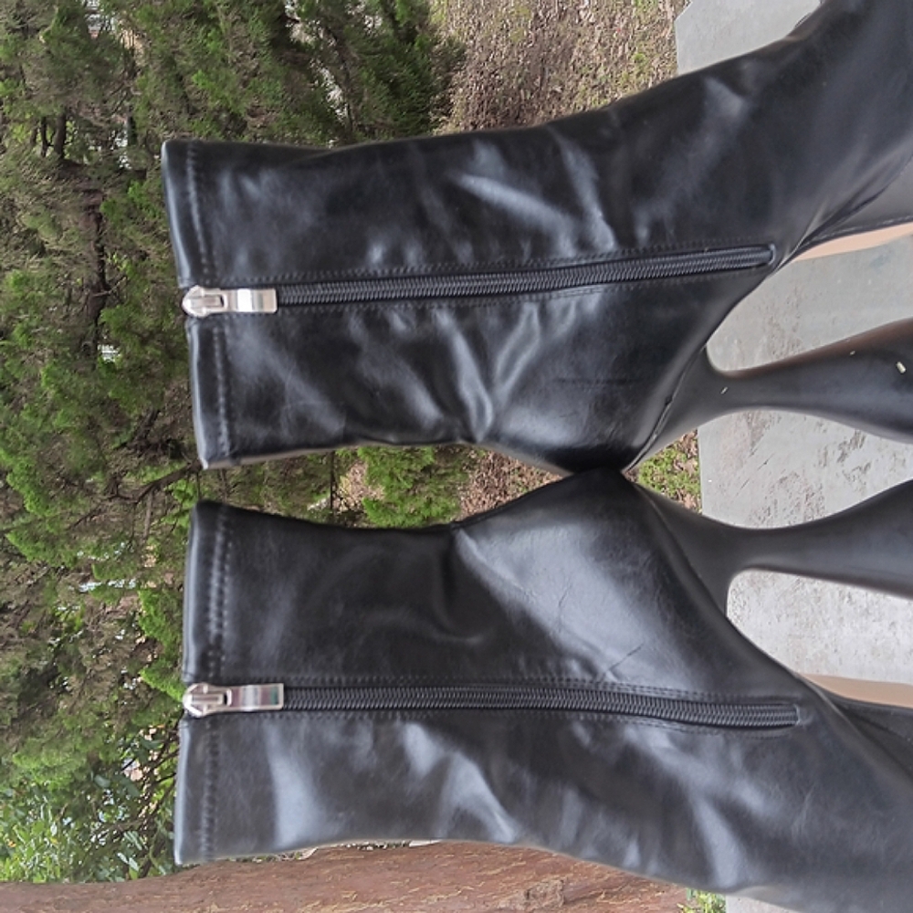 Black Zippered Shoes